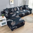 thumbnail image 1 of Sectional Sofa Covers Stretch Couch Slipcovers for L Shape Sectional Couch Chaise Sofa Furniture Protector Covers, 1 of 6