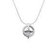 thumbnail image 2 of Delight Jewelry Silvertone Caduceus - MD Hockey Ring Charm Necklace, 18", 2 of 4