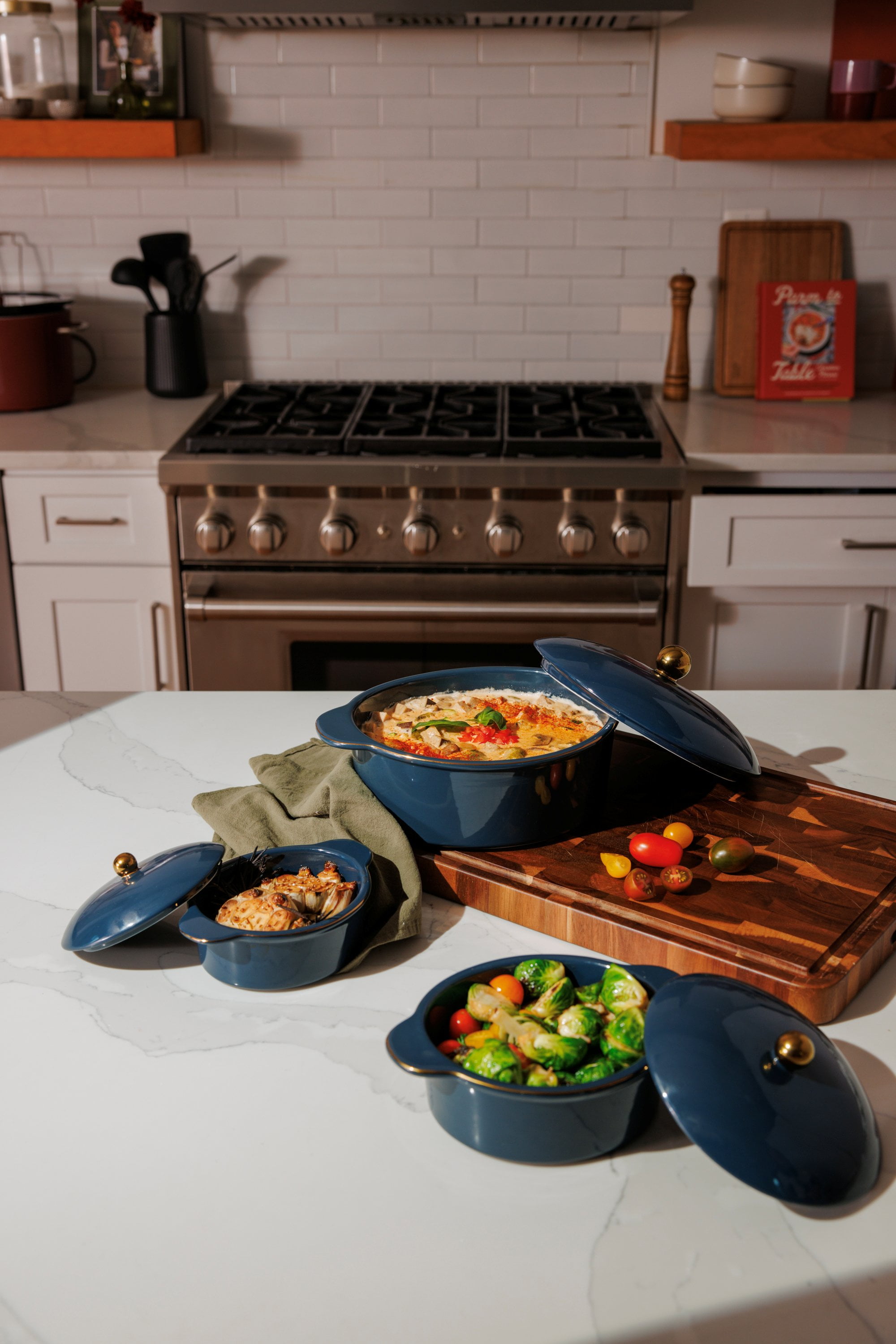 TT 64oz Ceramic Casserole Dish – Versatile Cream Finish