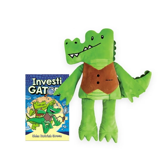 InvestiGators 14" Flip Plush & Hardcover Book Set
