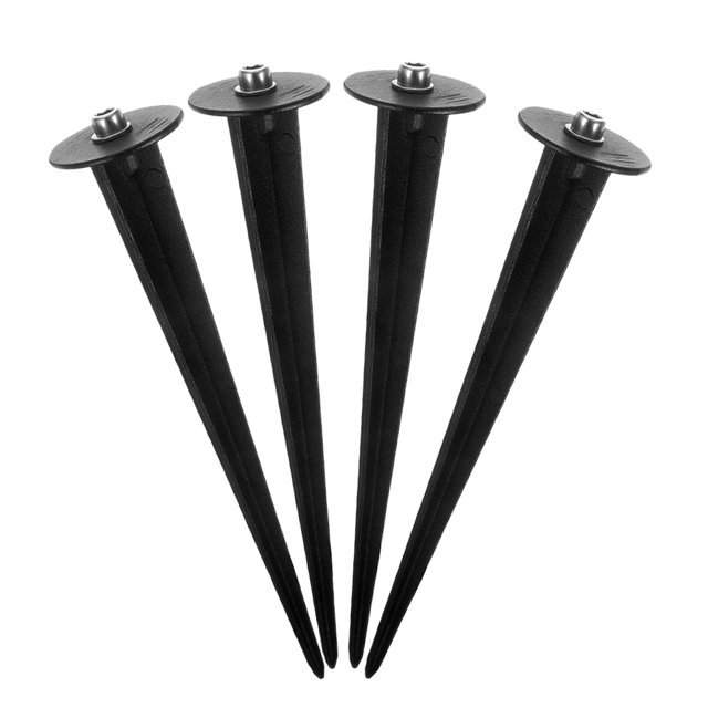 Greenadscape 4Ud Soportes Para Luces Solares Negros De Metal Con Resistente Para Exterior