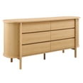thumbnail image 2 of Cadence 6-Drawer Curved Dresser in Oak, 2 of 9