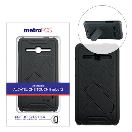 Metro Pcs Étui Soft Touch pour Alcatel One Touch Evolve 2 - Noir