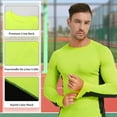 thumbnail image 4 of 2 Pack Men's Long Sleeve Sun Protection Shirts Quick Dry UPF 50+ Lightweight Athletic Shirt for Workout Hiking Fishing Green Small, 4 of 7