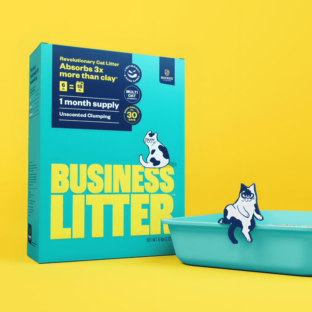Business Cat Litter Unscented Clumping Natural 6lb Box - Walmart.com