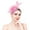 Pink, variant on zicth Heardband Fascinators for Women Tea Party Headband Hat Mesh Feathers Hair Clip for Wedding Cocktail and Church