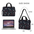 thumbnail image 3 of FORMRS 16" Laptop Bag Carrying Sleeve Case with Handle Travel Shoulder Briefcase, Blue Stars Pattern, 3 of 8