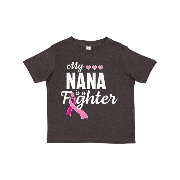 Inktastic Breast Cancer Awareness My Nana is a Fighter Boys or Girls Toddler T-Shirt