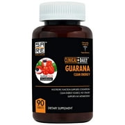 Clinical Daily Guarana Energy Booster Supplement 1000mg Natural Pre Workout 90 Tablets