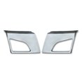thumbnail image 4 of KOZAK Compatible with VNL 2018+ Bumper Corners Chrome Trim w/Fog Light Holes LH RH Pair Set, 4 of 5