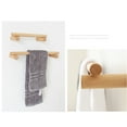 thumbnail image 5 of Giunmcul Festival Gift Beech Towel Rack Hanging Rod Bathroom Toilet Punch- Wall-mounted Towel Rack Wooden Toilet Rack, 5 of 5