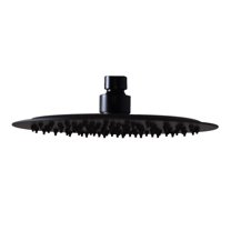 Westbrass SHR8-62 8" Round Thin High Pressure Rainfall Shower Head, Matte Black