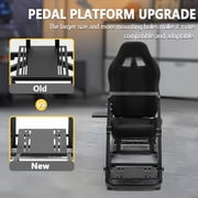 Marada Racing Cockpit with Seat Foldable Compatible with Logitech G25 G27 G29 G920 Thrustmaster T80 T150