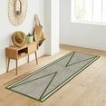 thumbnail image 3 of Casavani - 2'6"x4' Handwoven Cotton Block Printed Rugs Green Cotton Area Runner Rugs for Kitchen, 3 of 6