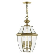 Livex Lighting Monterey Outdoor Chain Hang in Antique Brass