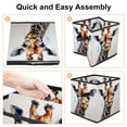 thumbnail image 4 of Toucan Foldable Organizer Bins Storage Containers Storage Bin with Handle, 10.8"x10.5"x10.6", Large Capacity, 4 of 6