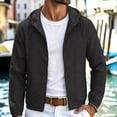 thumbnail image 2 of KyCheLot Zip up Jackets for Men Texture Pockets Hooded Casual Athletic Outdoor Lightweight Outwear, 2 of 7