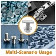 thumbnail image 3 of Hytrove 20 De Tornillos Locking Y Tuercas Con Arandelas De Resorte Para Uso, 3 of 8