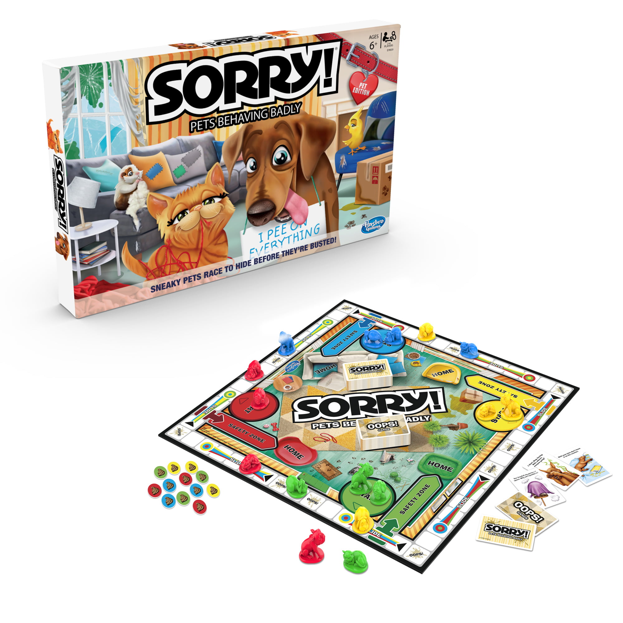 Sorry! Pets Behaving Badly Board Game - Walmart Exclusive - Walmart.com ...