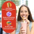 thumbnail image 3 of 100 PCS Colorful Flexible Plastic Straws - Long Bendable Straw Disposable Drinking Straws Bulk Party Straw for Juice 10.2"Long X 0.24"Diameter, 3 of 7