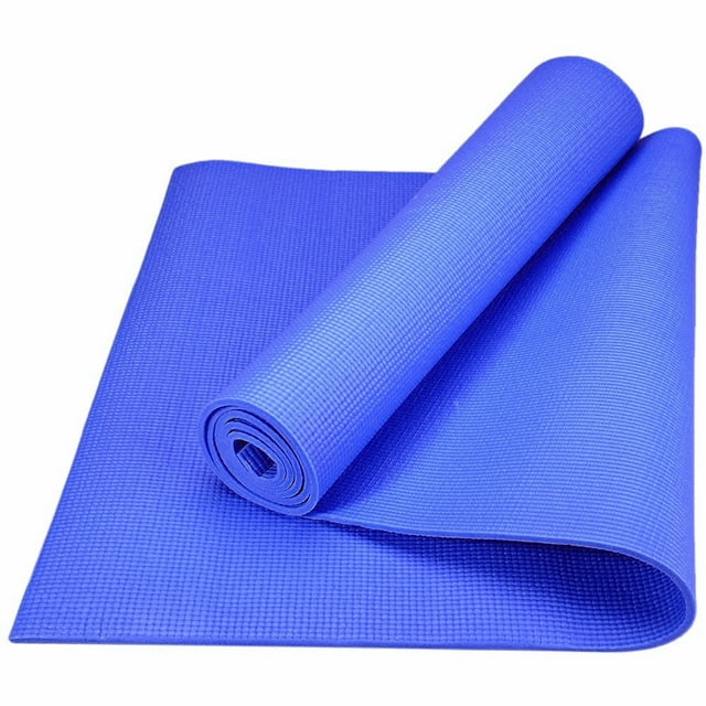 Tapete para Yoga Azul 61 x 181cm 3mm Espesor - Yoga Mat acolchado para hacer ejercicio - Tapete Antiderrapante para Gimnasio Livingreen Tapete para Yoga/Color Azul/Medida 61cm x 181cm, 3 a 4mm de Espesor