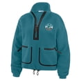 thumbnail image 2 of Women's WEAR by Erin Andrews  Teal San Jose Sharks Polar Fleece Half-Zip Jacket, 2 of 5