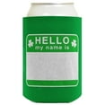 thumbnail image 2 of ThisWear St Pattys Day Accessories Hello My Name Is St Patrick Items 96-Pack Can Coolies Coolers Green, 2 of 2