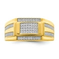 thumbnail image 5 of Primal Gold 10 Karat Yellow Gold Men's Cubic Zirconia Signet Ring, 5 of 5