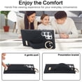 thumbnail image 5 of Allytechgroup Galaxy S22 Ultra Case with Keychain, Luxury Girly PU Leather Back Cover Bracket Stand Shockproof Bumper Drop Proof Phone Case Cover for Samsung Galaxy S22 Ultra, Black, 5 of 8