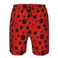 thumbnail image 3 of KLL Ladybug Pattern Pattern Swim Trunks for Men,Men's Hawaiian Bathing Suit Swimsuits Quick Dry Swimming Board Shorts Beach Shorts with Pockets-XX-Large, 3 of 6