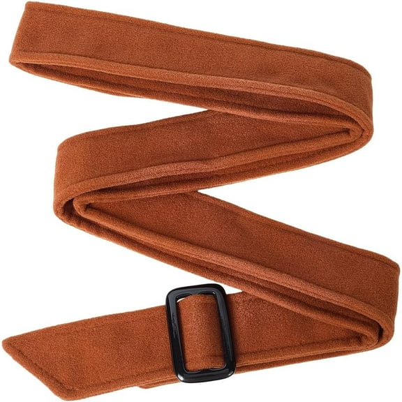 Tie a Knot Cloth Waist Belts with Buckle for Coat Decoration Dark Goldenrod 70-1/8 inch(178cm)