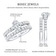 thumbnail image 5 of Rosec Jewels Lab Grown Diamond Teardrop Engagement Ring with Wedding Band - EF-VS Quality, 14K White Gold, US 9.00, 5 of 8