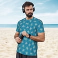 thumbnail image 4 of Wukai Sea Turtle Print Men's Short-Sleeved Mesh T-Shirt,Quick-Dry Short Sleeve Workout T-Shirt-3X-Large, 4 of 8