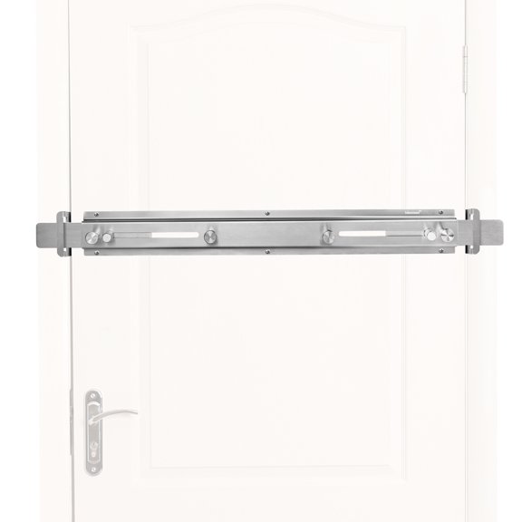 Door Barricade Bar with Door Hook Door Hanger (SUS) Patented Design for Security Reinforcement and Home Protection. Stop House Invasion and Intruder on Front Door, Bathroom and Bedroom. Childproof.…