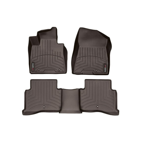 WeatherTech Custom Fit FloorLiners compatible with Sportage, Tucson - 1st & 2nd Row, Cocoa