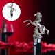 thumbnail image 5 of Decoración de Tapón de Botella de Animal Tapón de Tapa Giratoria Universal Accesorios de Sellado Aleación de Zinc Barware para Tapón de caballo plateado BLESIY Tapón de botella de vino, 5 of 8