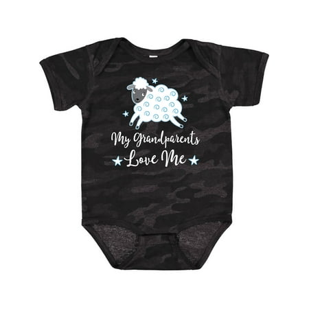

Inktastic My Grandparents Love Me Grandson Gift Baby Boy or Baby Girl Bodysuit