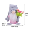 thumbnail image 3 of Mother's Day Gnomes Plush with Flower Modeling Dwarf Doll Ornament Gnomes Decorations for Home Tiered Tray Tabletop Decor, 3 of 6