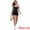 Black, variant on DARING DIVA Colorblock Workout Square Neck Tank Shaper Shorts Leotard L Blue