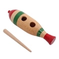 thumbnail image 4 of Guiro con forma de pez, guiro de madera, guiro recto de pez colorido, juguete de percusión de guiro elaborado con cuidado, 4 of 12