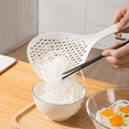 thumbnail image 4 of 2 uds colador de cuchara de fideos de drenaje mango largo-blanco MFZFUKR CPB-DE-LYY1722-1, 4 of 5