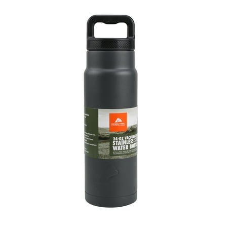 Ozark Trail 24-Ounce Double-wall, Vacuum-sealed Stainless Steel Water Bottle,