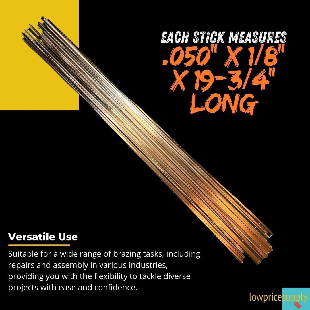 28 Sticks Premium 0 Silver PhosCopper Brazing Alloy, Suitable for Most Copper