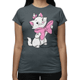 thumbnail image 2 of Disney The Aristocats Marie Bow Women's Short Sleeve Graphic T-Shirt (Dark Heather, S-XXL), 2 of 4