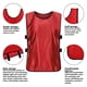 thumbnail image 3 of Paquete de 6 chalecos Pinnies para entrenamiento de fútbol, chaleco de baloncesto, equipo de entrenamiento de fútbol para adultos y niños, suministros deportivos - Rojo, 3 of 6