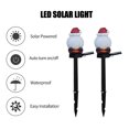 thumbnail image 4 of Carevas 2PCS Christmas Solar Lights Outdoor Decorative Stakes Lights Santa Claus in Red Hat 7-color Changing Light LED Landscape Lights Waterproof for Pathway Walkway Lawn Backyard, 4 of 7