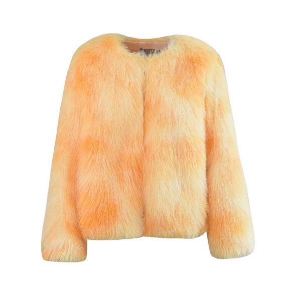 Lovskoo Winter Coats for Women Fuzzy Fleece Thick Plush Long Sleeve Button Pocket Solid Color Jacket Purple