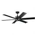 thumbnail image 3 of Outdoor Ceiling Fan with Light Kit 16.25 inches Tall By 60 inches Wide-Satin Black Finish Bailey Street Home 147-Bel-2268542, 3 of 10