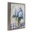thumbnail image 2 of Stupell Industries French Country Hydrangeas on Gingham Tablecloth Brown Floating Frame Canvas Art, 25 x 25, by Petals Prints Design, 2 of 8