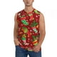 thumbnail image 1 of Fotbe X-mas and New Year Men's Camiseta sin Mangas Estampada para Hombres, Playera Casual para Gimnasio, Entrenamiento, Playa-XX-Large, 1 of 7
